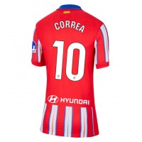 Camisa de time de futebol Atletico Madrid Angel Correa #10 Replicas 1º Equipamento Feminina 2024-25 Manga Curta